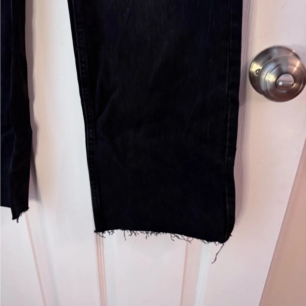 Zara Women’s Wide Leg Black Jeans - Picture 3 of 7